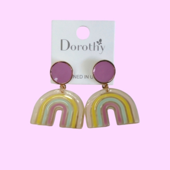 Dorthy Jewelry - Purple Rainbow Earrings